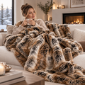 Kunstfell-Decke Flauschig Warm für Sofa und Schlafzimmer -    Zorenza