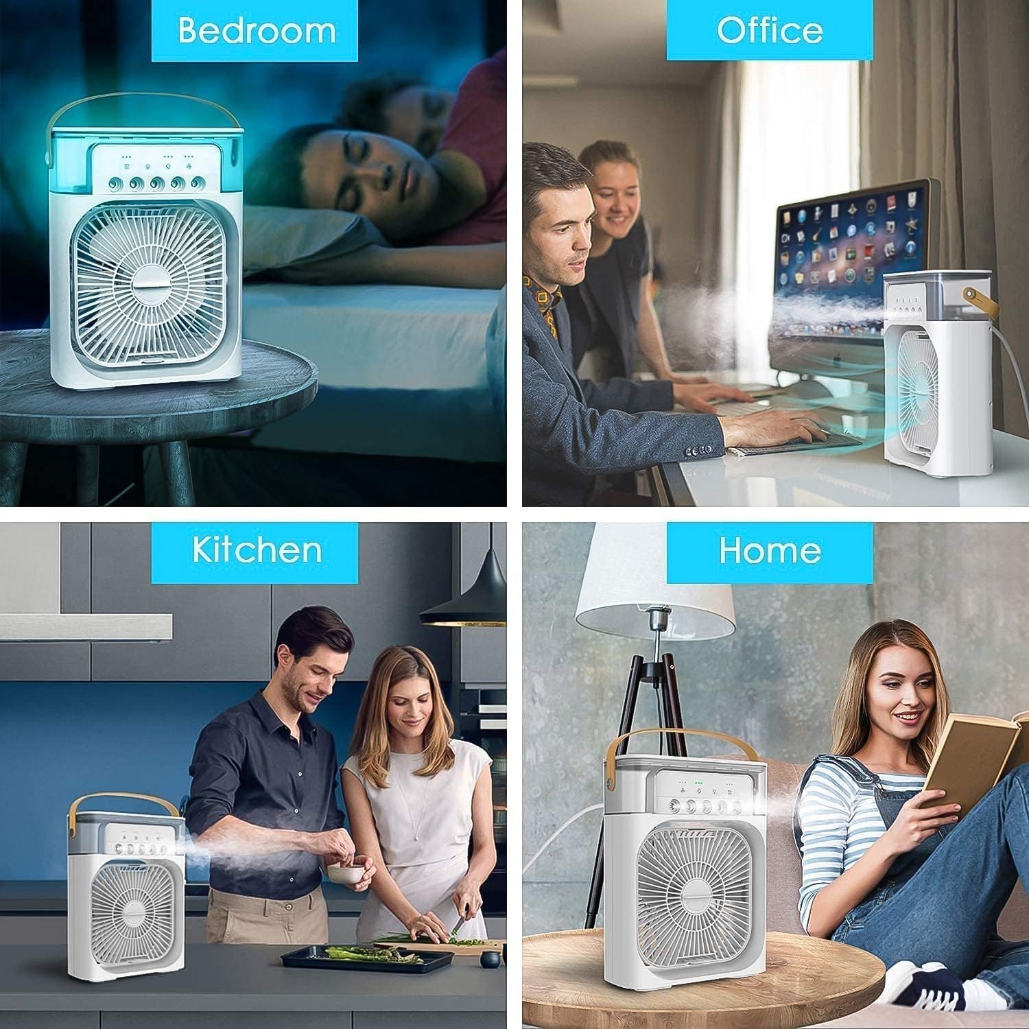 Klimaanlage Tragbar mit 7-Farben-Licht -    Zorenza