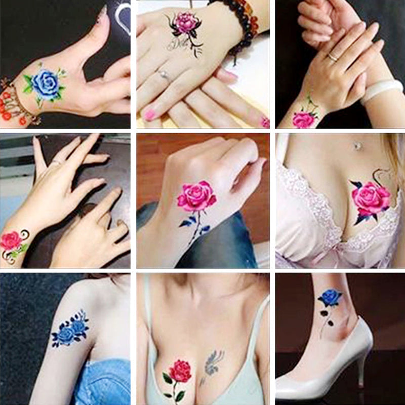 3D Tattoo-Stickers Set – Wasserfest & Hautfreundlich -    Zorenza