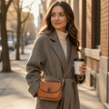 Crossbody-Tasche aus weichem Leder mit Magnetverschluss -    Zorenza