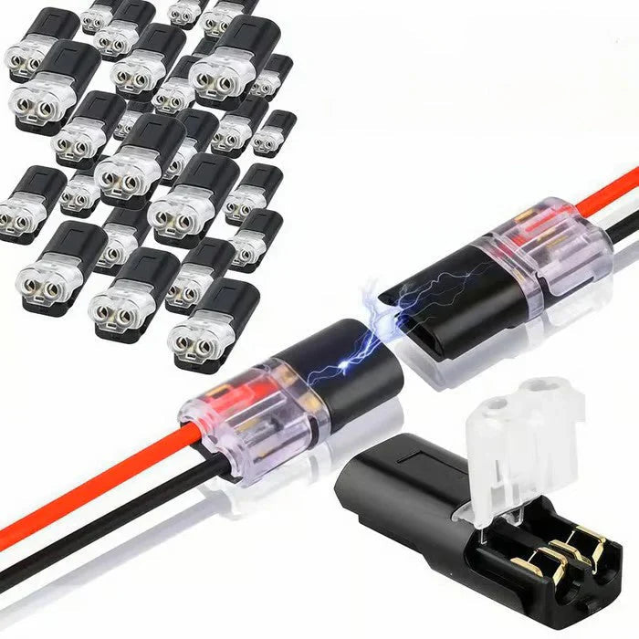 2-polige Schnellverbinder für Kabel – Ohne Abisolieren – 50-teiliges Set Zorenza