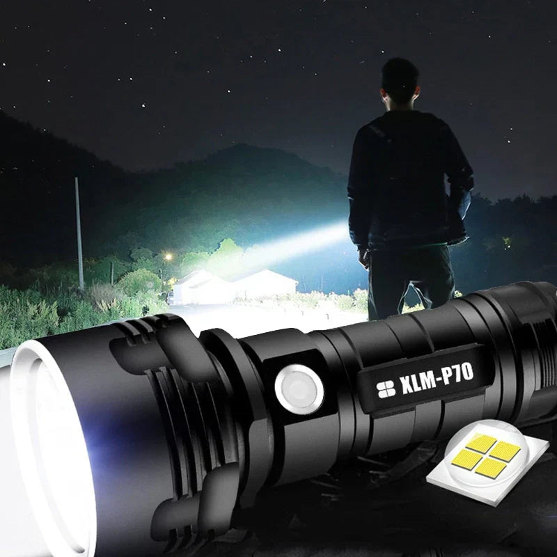 Hochleistungs-Taschenlampe mit 3000-5000 Lumen und Akku -    Zorenza