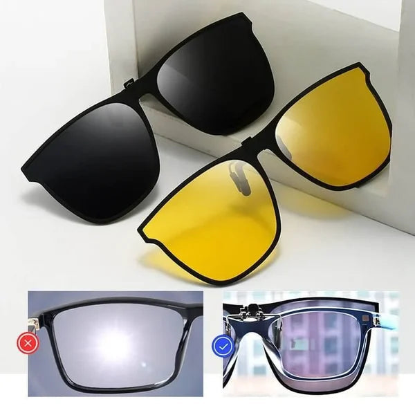 Polarisierte Clip-On Sonnenbrille für Korrekturbrillen -    Zorenza