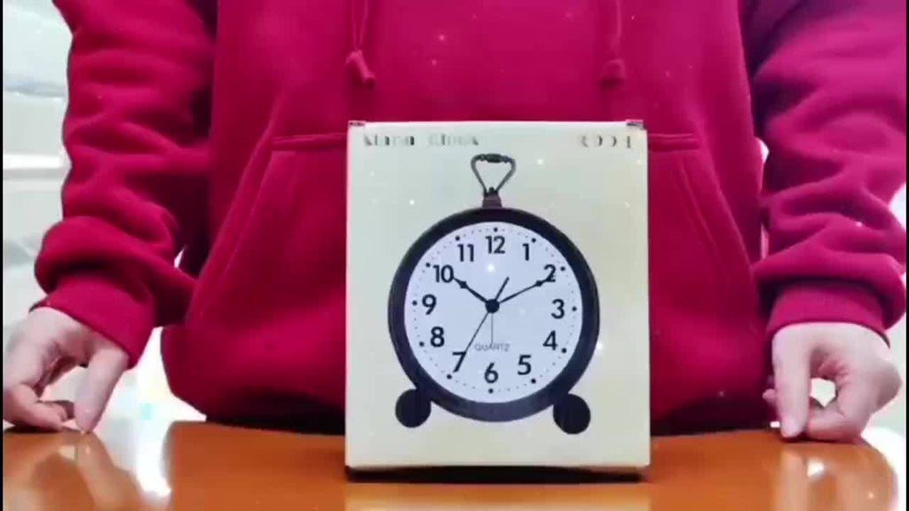 Wecker Retro Metall mit stillem Quarz-Uhrwerk -    Zorenza