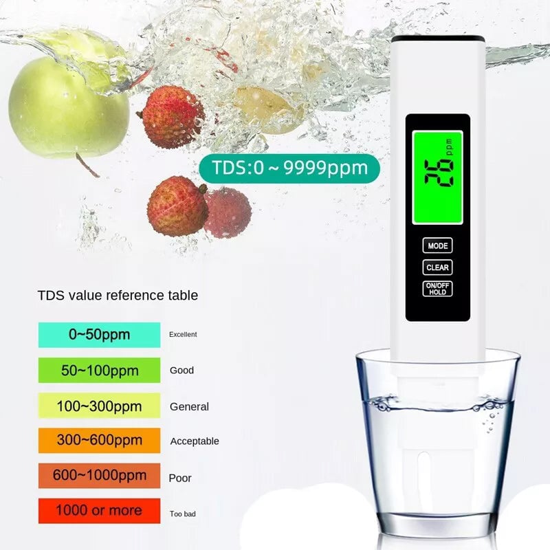 Wassertester digital 4-in-1 mit Titansonde -    Zorenza