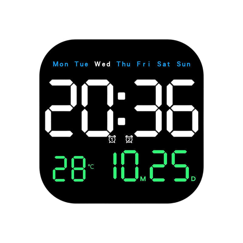 Digitale Wanduhr LED mit Fernbedienung -    Zorenza