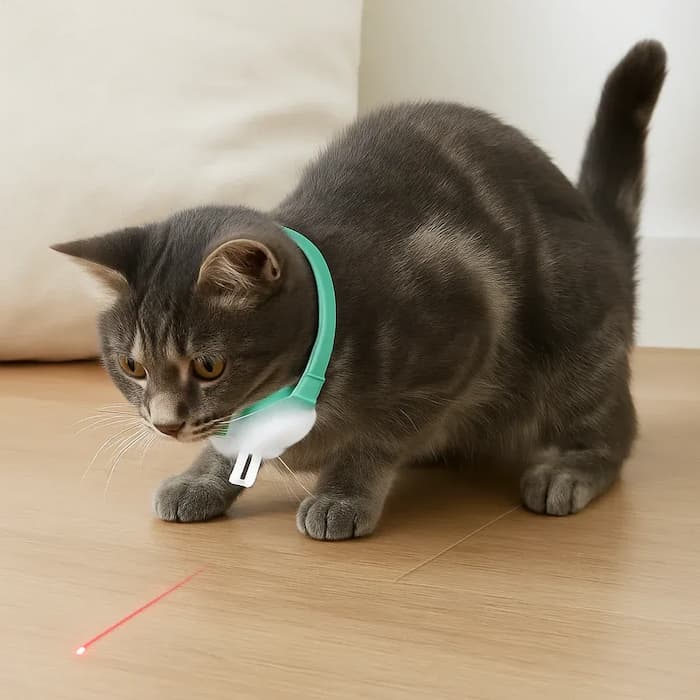 Automatisches Laser-Spielhalsband für Katzen – Aktiv Auch Ohne Aufsicht Zorenza