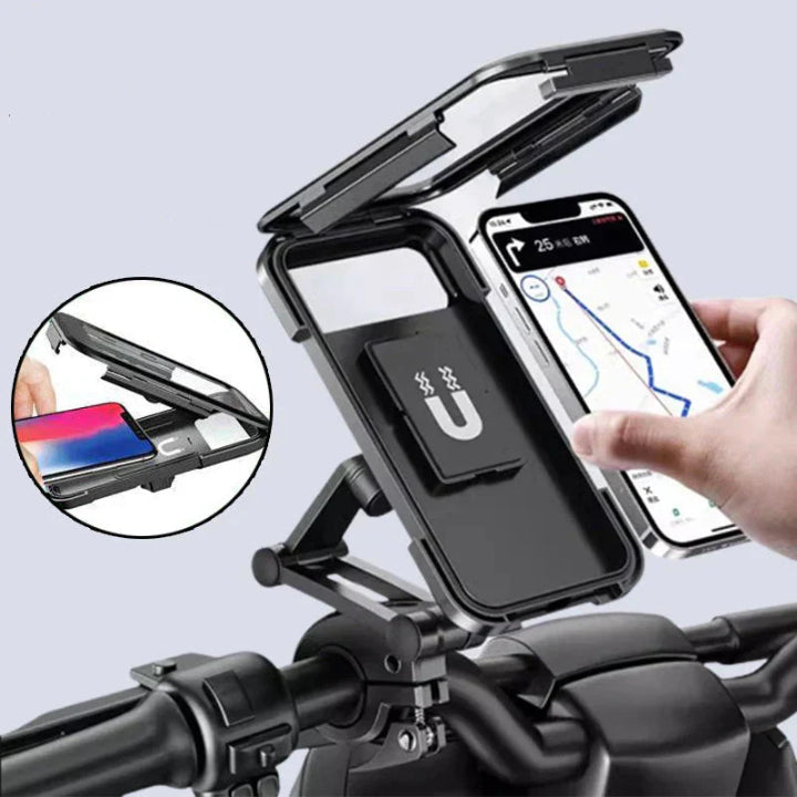 Fahrrad-Handyhalter wasserdicht mit kabelloser Ladefunktion -    Zorenza