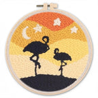 Punch Needle Set mit bunter Wolle und Stickrahmen -    Zorenza