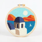 Punch Needle Set mit bunter Wolle und Stickrahmen -    Zorenza