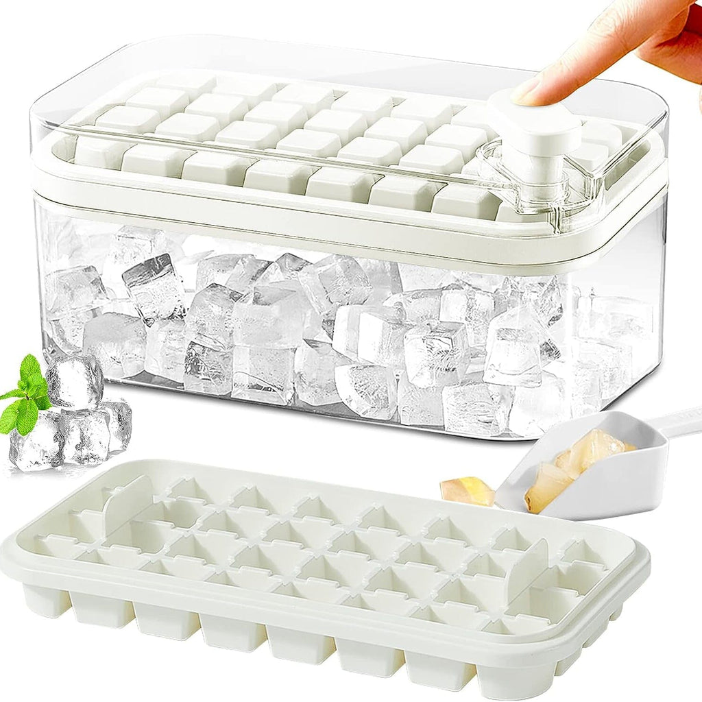 Eiswürfelform Set mit Aufbewahrungsbehälter und Deckel -    Zorenza