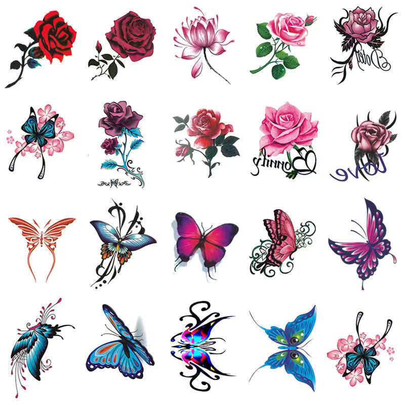 3D Tattoo-Stickers Set – Wasserfest & Hautfreundlich -    Zorenza