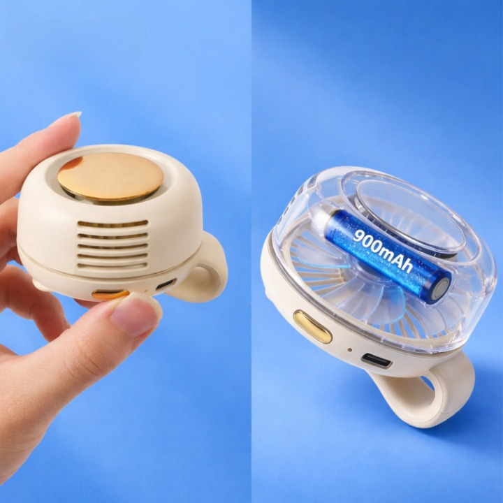 Clip-Ventilator mit 360° Airflow – Leise & Tragbar Zorenza
