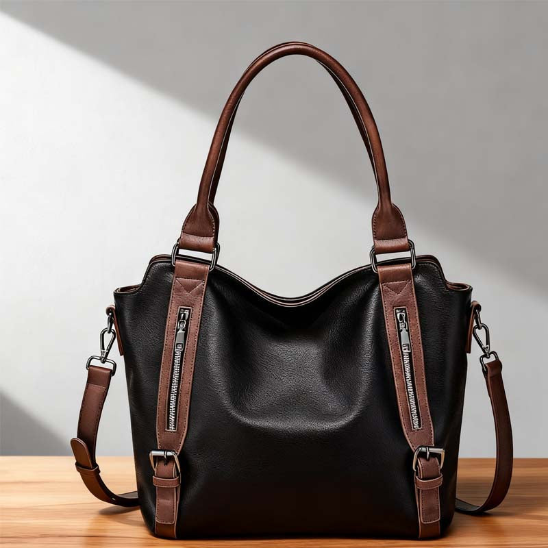 Schultertasche PU-Leder mit verstellbarem Tragegurt -    Zorenza