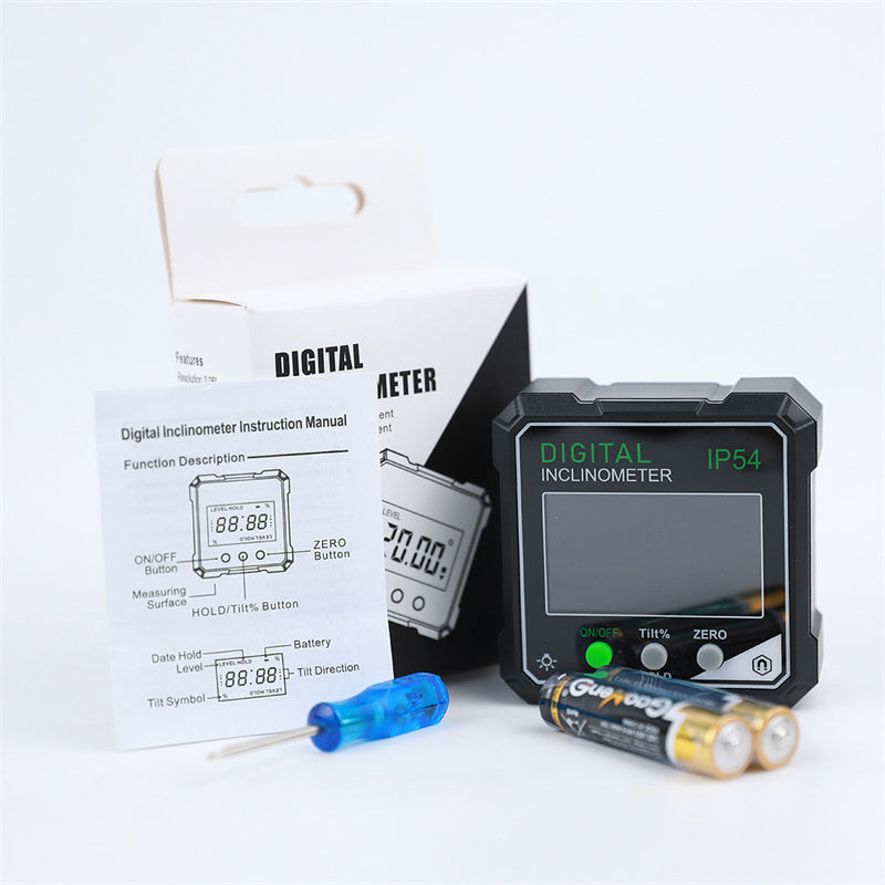 Digitaler Winkelprüfer IP54 wasserdicht mit Magnetbasis -    Zorenza