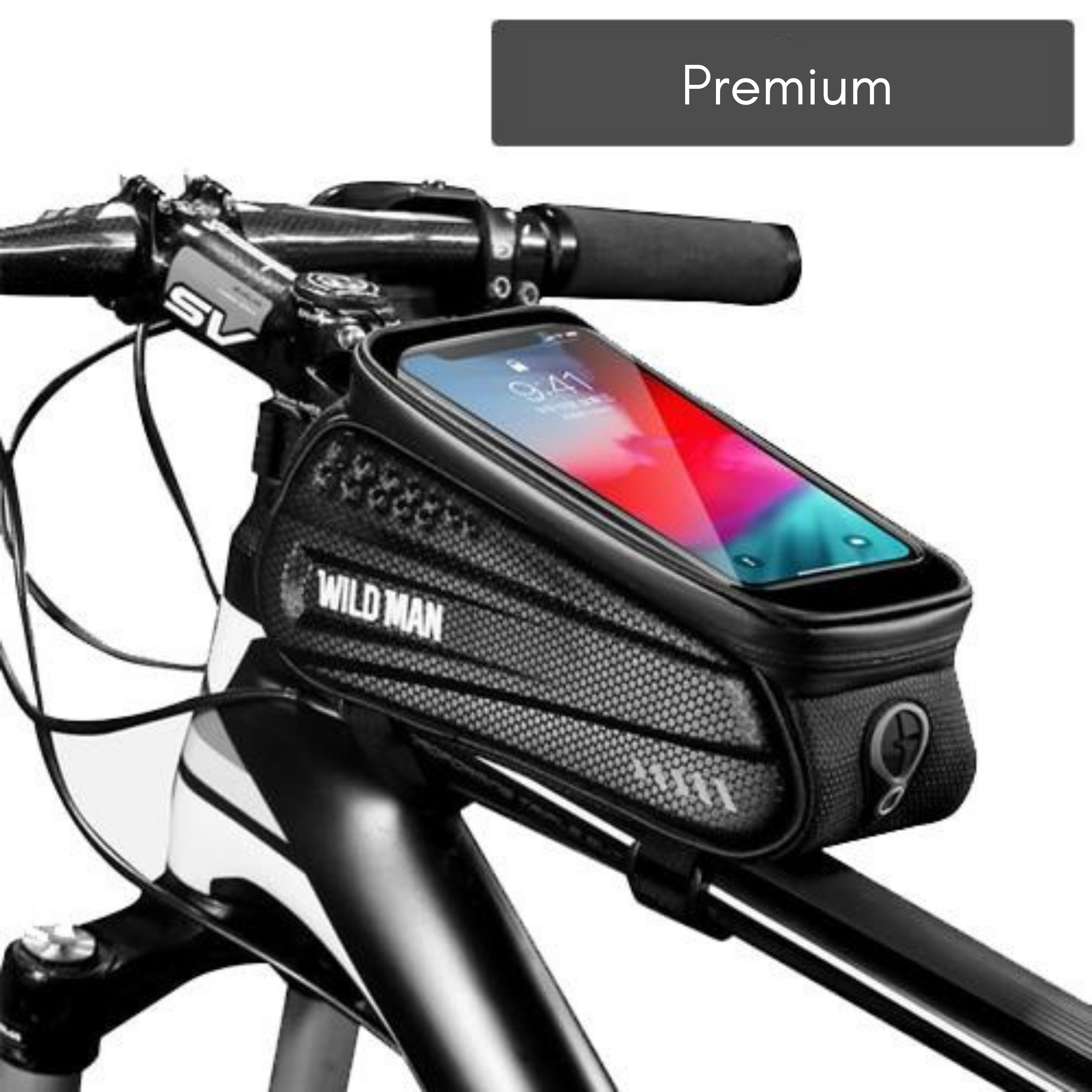 Fahrradtasche Rahmen wasserdicht mit Touchscreen-Fenster -    Zorenza