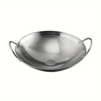 Edelstahlpfanne mit Honigwabenstruktur 29 cm -    Zorenza