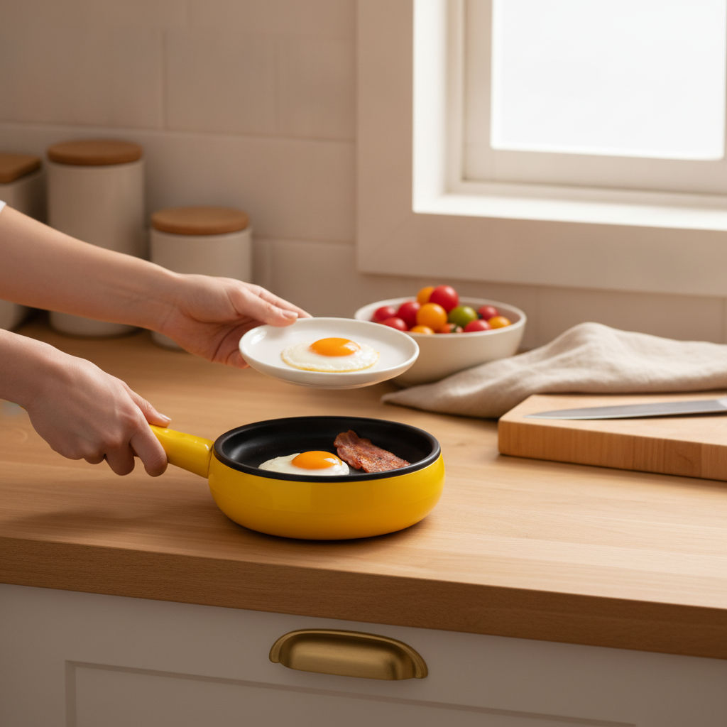 Ihr Frühstück wartet nicht – warum sollte Ihre Pfanne es tun?