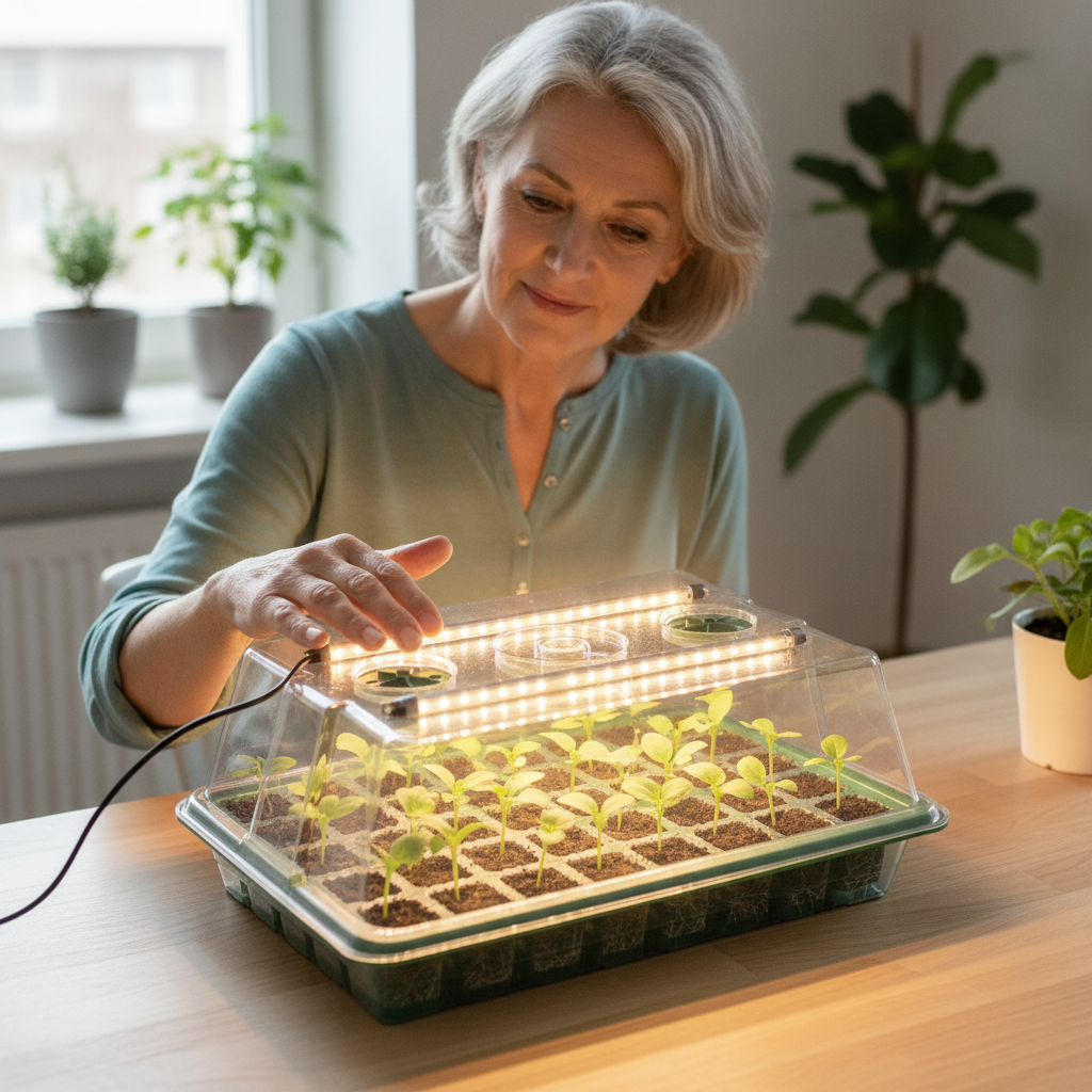 These 4 strengths make the LED seedling kit a reliable germination aid