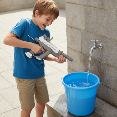 Wasserpistole befüllen