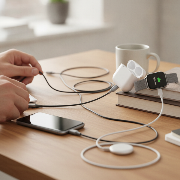 Ladestation 3-in-1 faltbar magnetisch für Smartphone Watch Earbuds — technical_before_after.without_card_image
