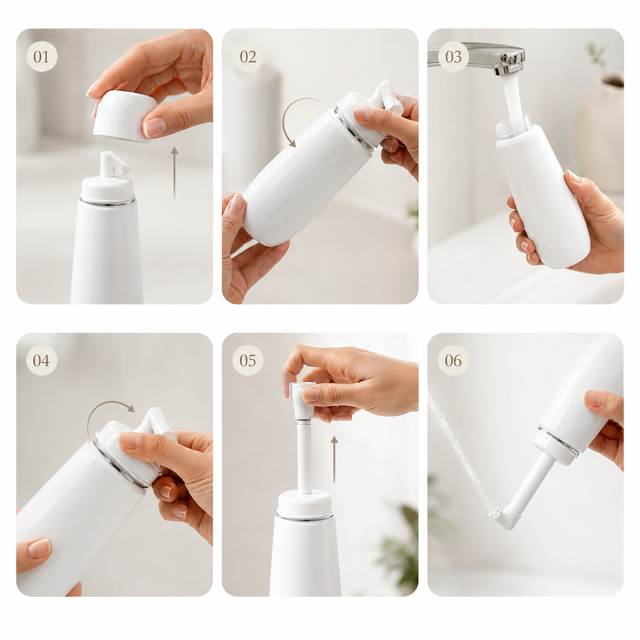 Reisebidet mit Sprühdüse und 400 ml Fassungsvermögen -    Zorenza
