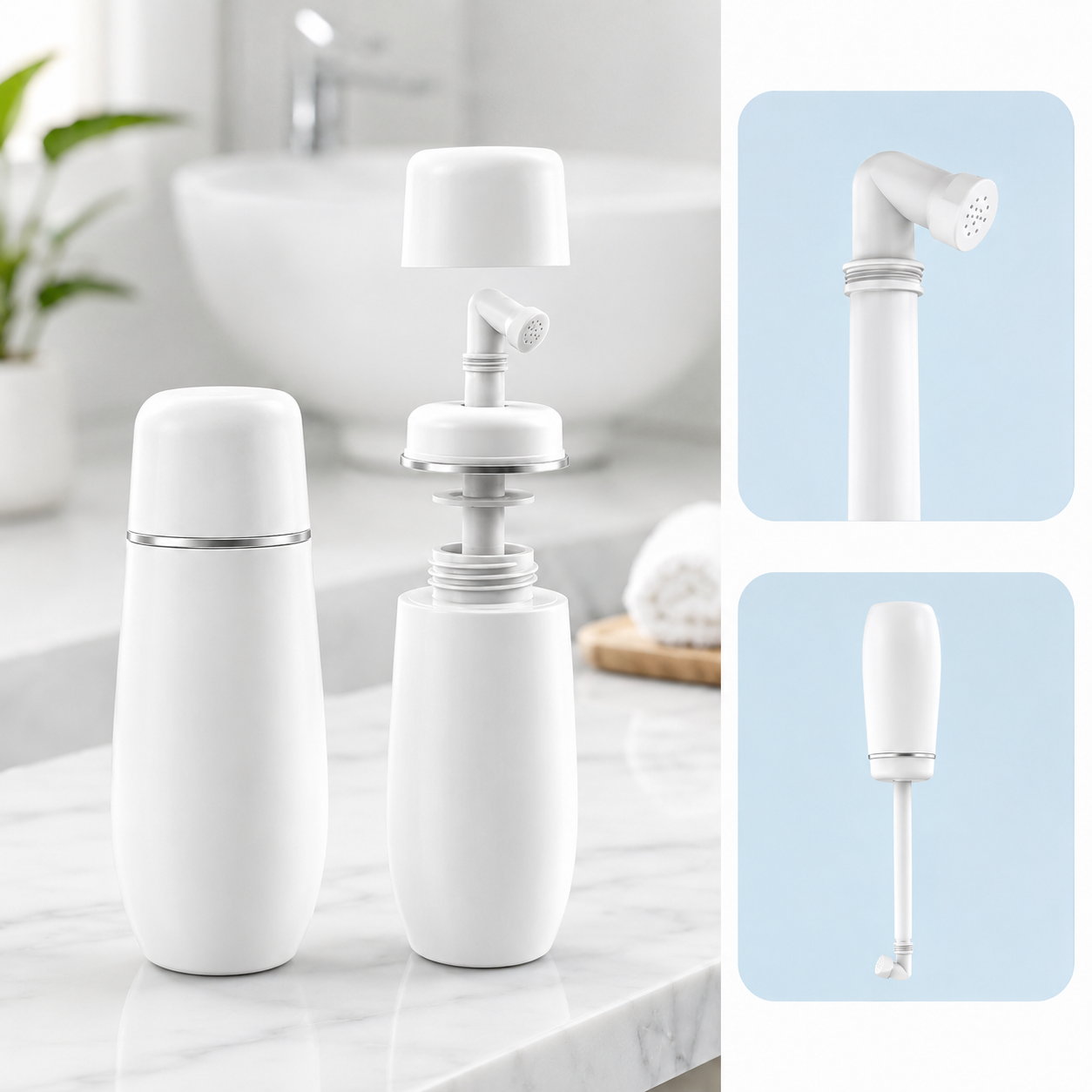 Reisebidet mit Sprühdüse und 400 ml Fassungsvermögen -    Zorenza