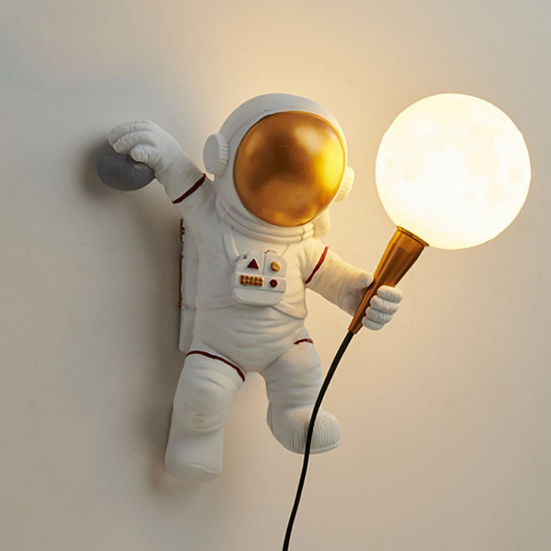Astronauten-Wandlampe mit LED für Kinderzimmer -    Zorenza