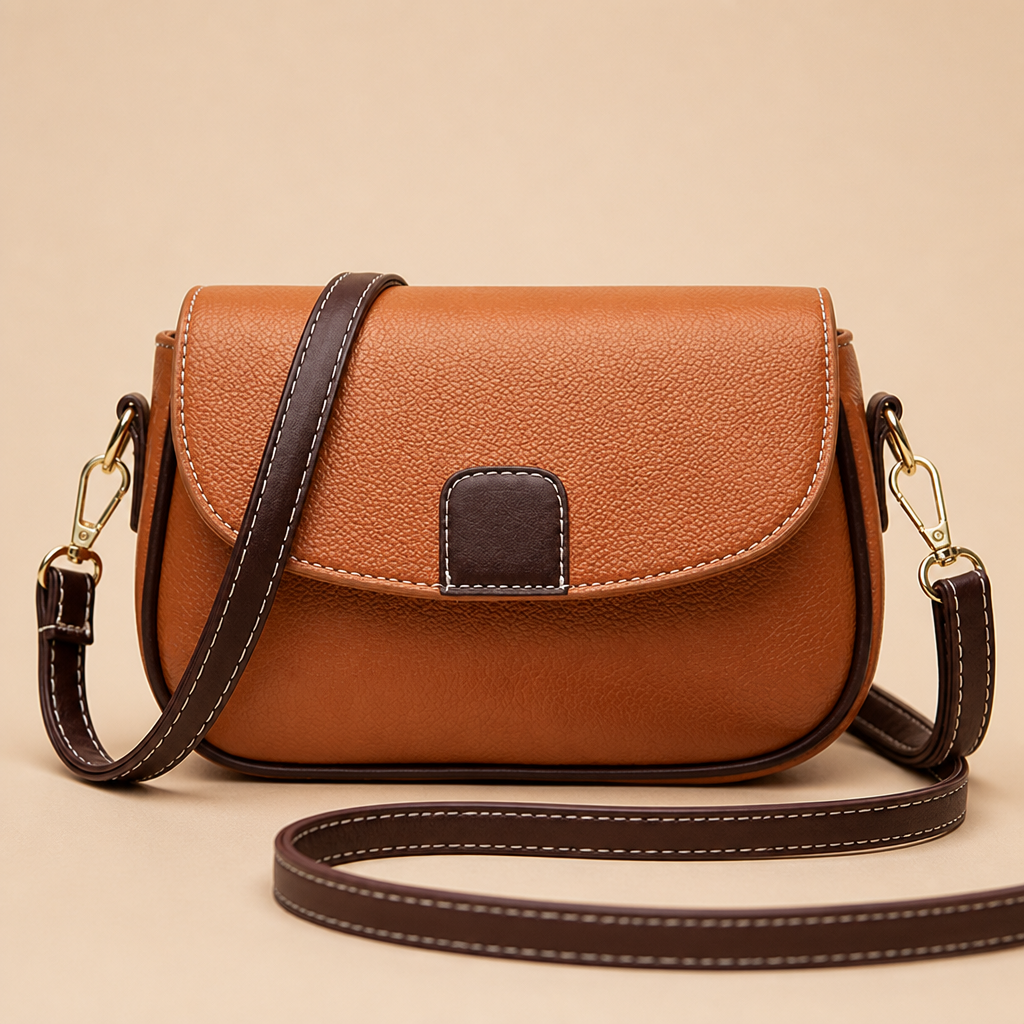 Crossbody-Tasche aus weichem Leder mit Magnetverschluss -    Zorenza