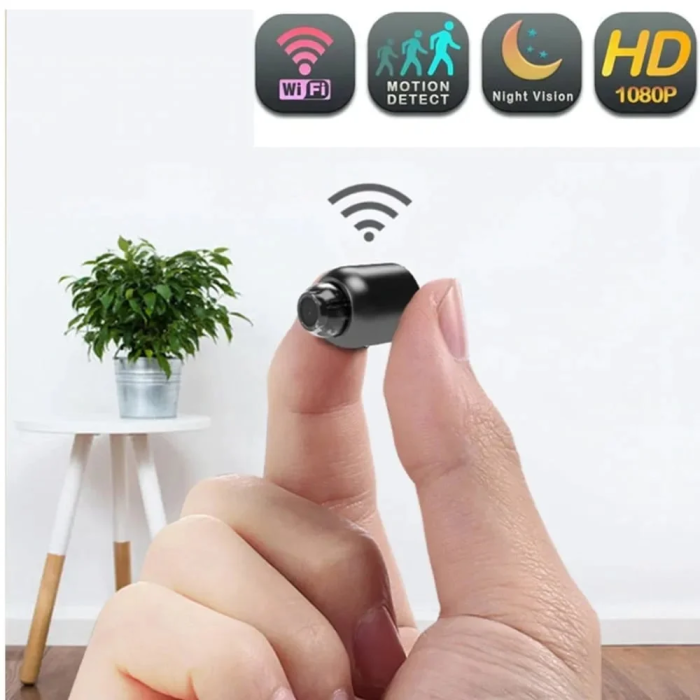 Mini Überwachungskamera 1080p HD — WLAN & 4G, App-Steuerung mit Nachtsicht & Bewegungsalarm -    Zorenza