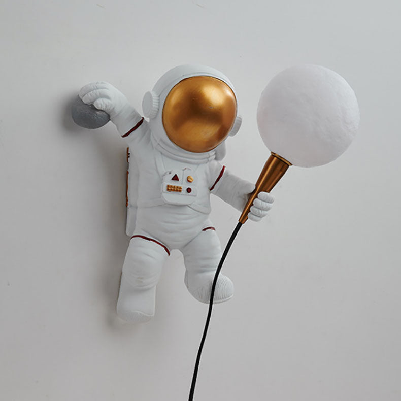 Astronauten-Wandlampe mit LED für Kinderzimmer -    Zorenza