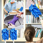 Staubwedel Chenille Mikrofaser – 5 Farben mit ergonomischem Griff -    Zorenza