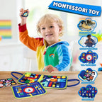 Montessori Busy Board mit Lernaktivitäten -    Zorenza