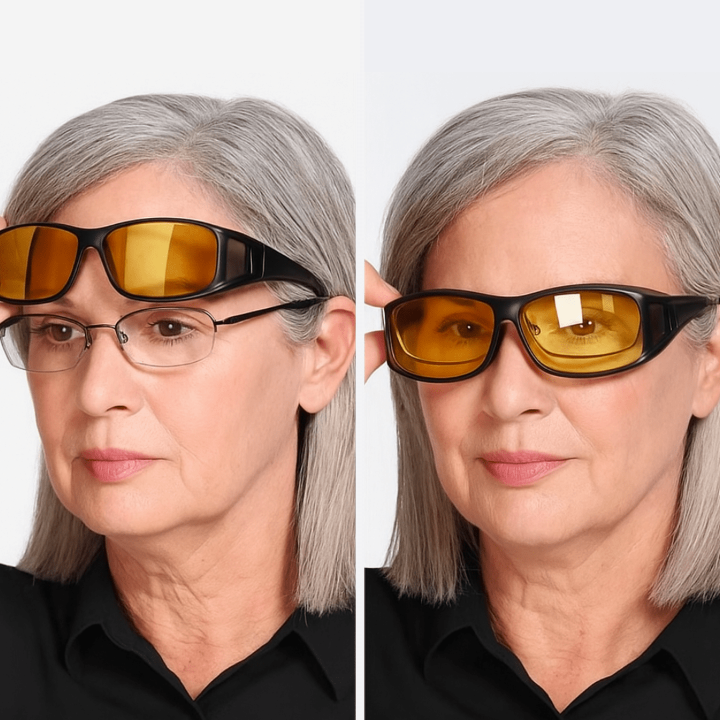 Nachtfahrbrille mit Blendschutz – Polarisierte Gelbgläser -    Zorenza