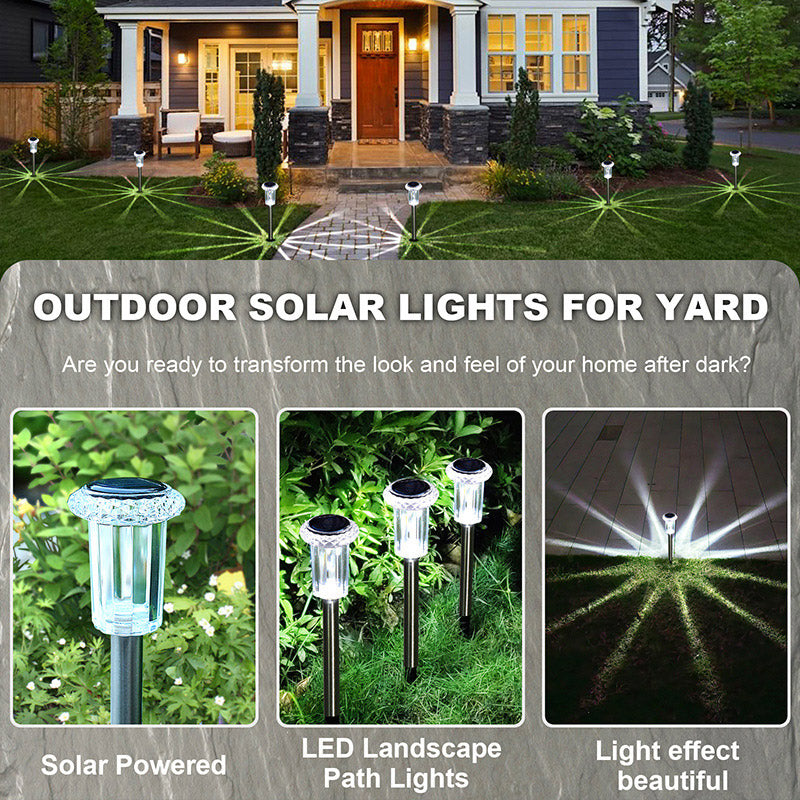Solar Gartenleuchte Edelstahl mit Acryl-Schirm, 33 cm -    Zorenza