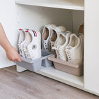 Schuhregal für 6 Paar Schuhe – Platzsparendes Schuhstapelsystem Zorenza