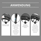 Felgen Reparaturstift Schwarzml für Kratzer und Schäden -    Zorenza