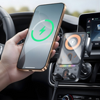 Smartphone-Halterung mit kabelloser Ladefunktion für das Auto -    Zorenza