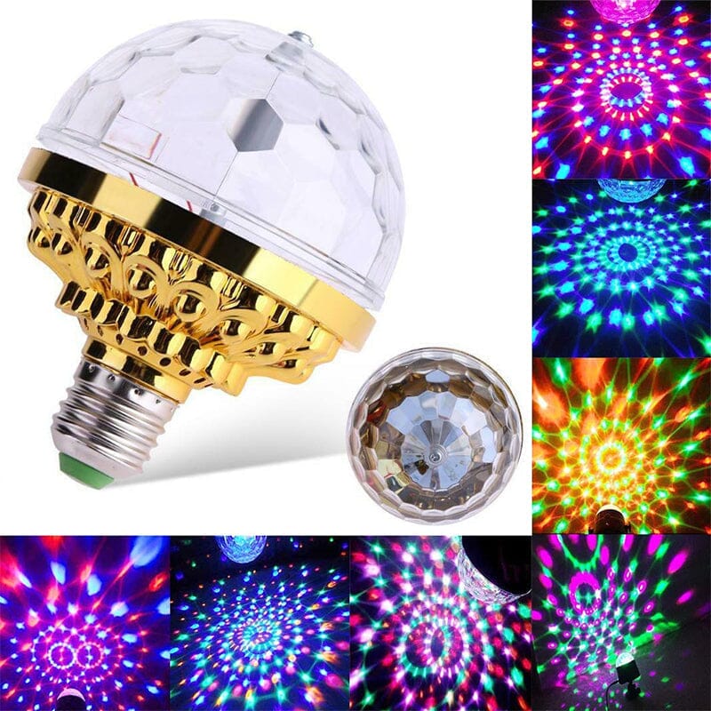 LED Discokugel mit E27 Fassung und Rotationsfunktion -    Zorenza