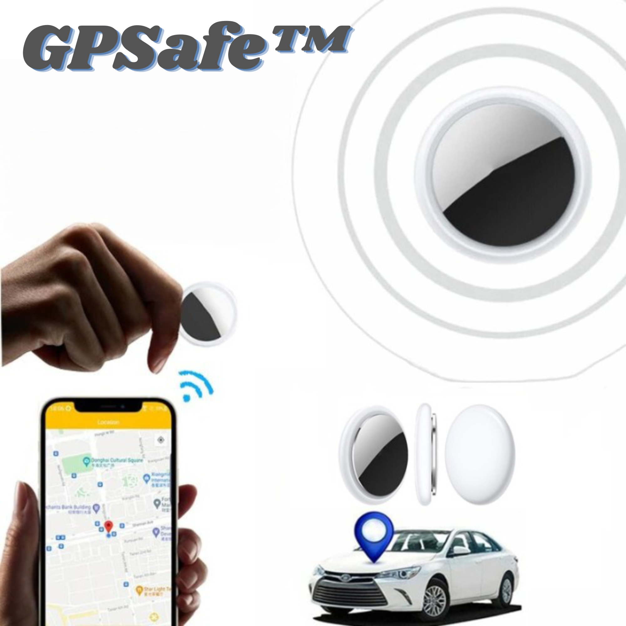 Mini GPS OrtungsgerätBluetooth Tracker für Schlüssel -    Zorenza