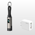 Ladekabel 4-in-1 mit Digital-Display und Schlüsselanhänger -    Zorenza