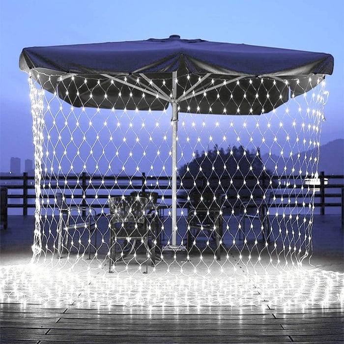 Solar-Lichternet LED mit Netzstruktur für Garten und Terrasse -    Zorenza