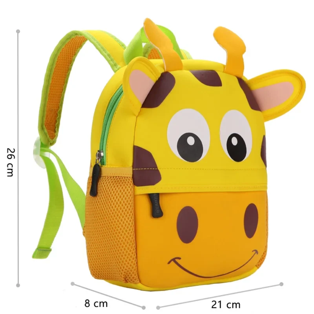 Kinder-Rucksack 3D-Tiermotivx 26 cm -    Zorenza