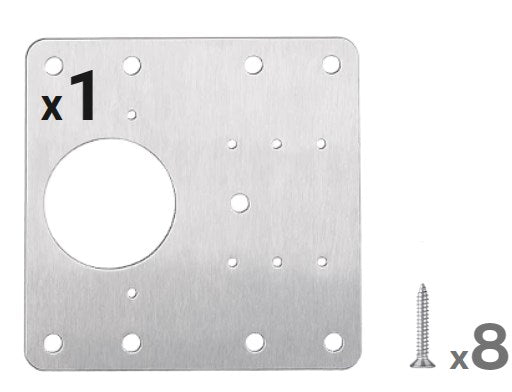 Scharnierplatten-Set für Küchenschränke -    Zorenza