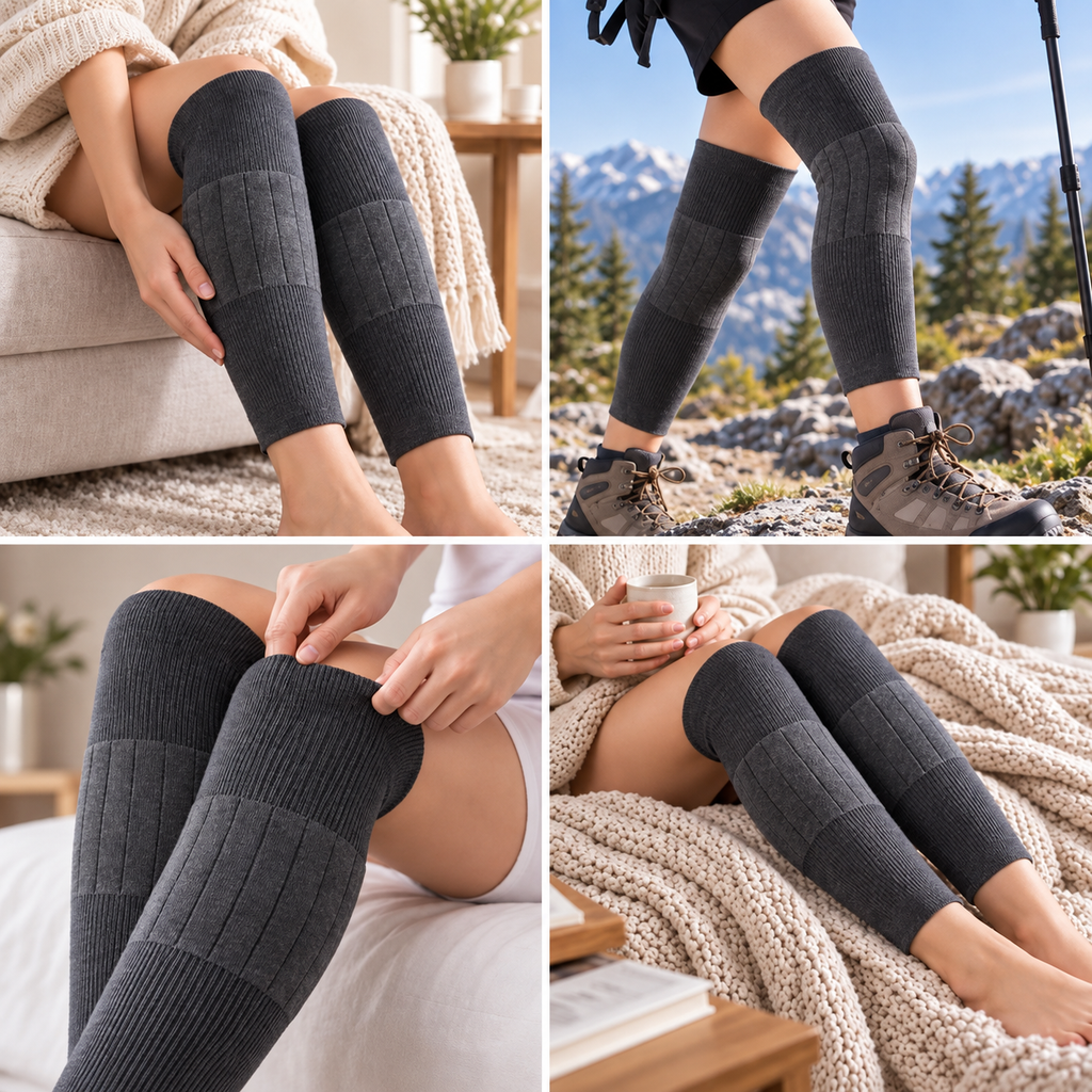 Thermo Knie- und Beinwärmer mit wärmender Funktion -    Zorenza