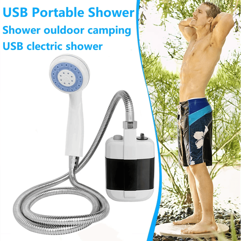 Campingdusche USB Akku mit faltbarem Wassereimer 20L -    Zorenza