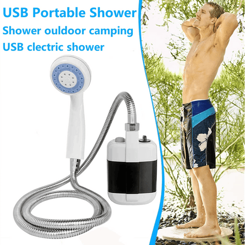 Campingdusche USB Akku mit faltbarem Wassereimer 20L -    Zorenza