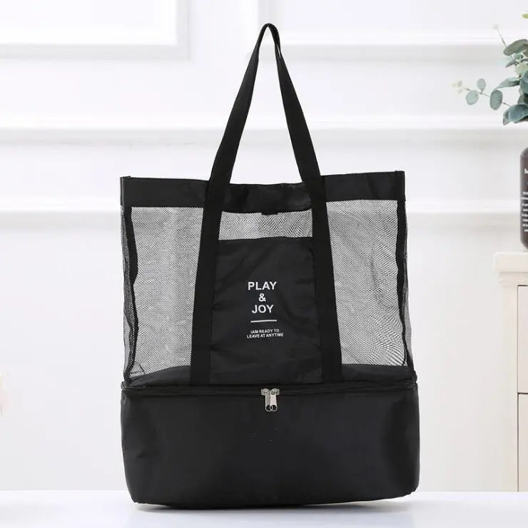 2-in-1-Strandtasche mit isoliertem Kühlfach Zorenza