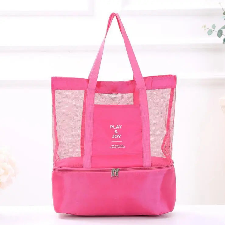 2-in-1-Strandtasche mit isoliertem Kühlfach Zorenza