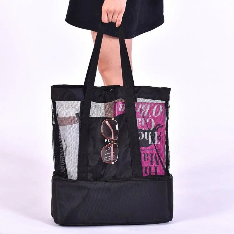 2-in-1-Strandtasche mit isoliertem Kühlfach Zorenza